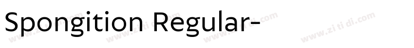 Spongition Regular字体转换 Spongition Regular字体转换